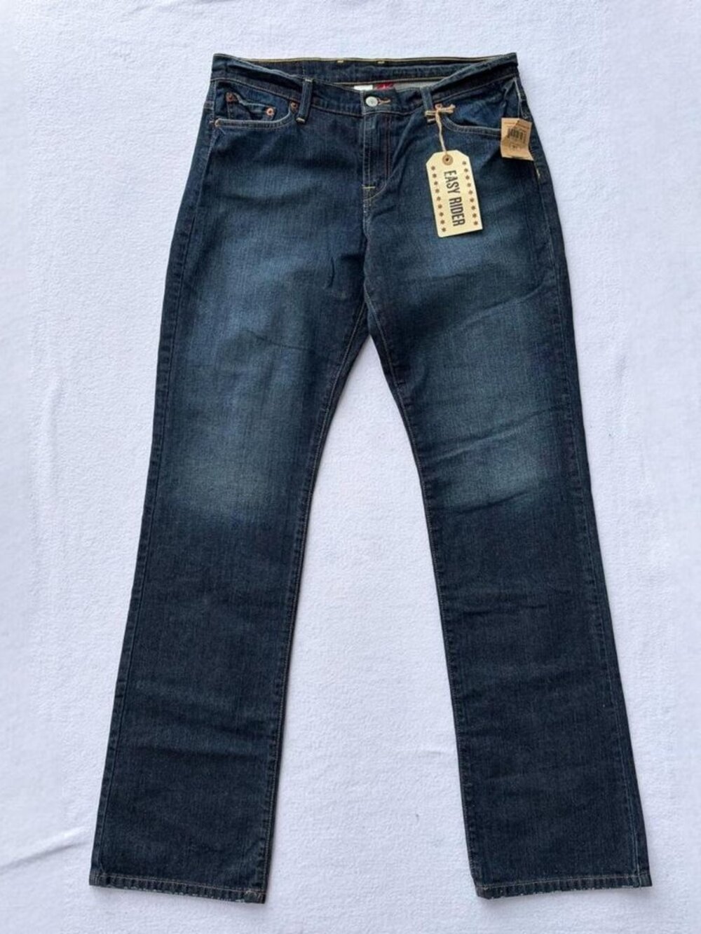 NWT Lucky Brand Easy Rider Mid-rise Bootcut Dark Wash Denim Jeans Sz 12/31 Rodeo